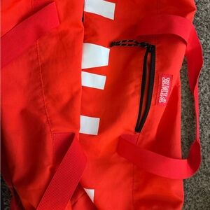 Red PINK Duffle Bag